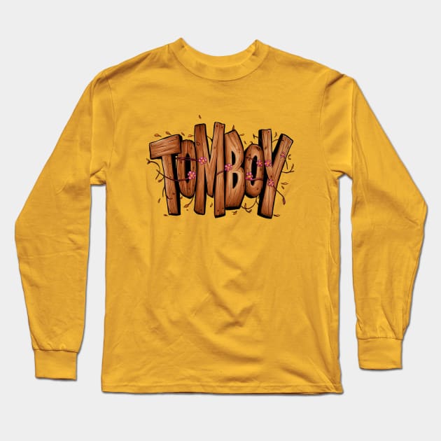 Tomboy Long Sleeve T-Shirt by Sideways Tees